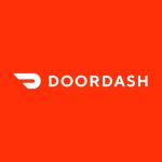Door Dash Logo in Red Square