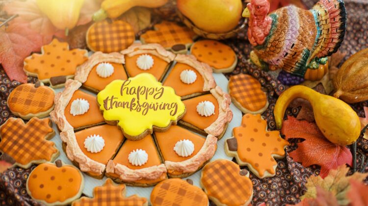 Thanksgiving Pie Shaped Cookies