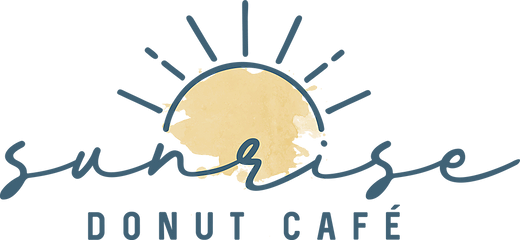 Donut Cafe Logo Featuring Sunrise