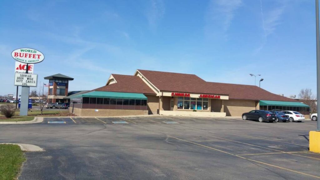 World Buffet building in Monroe WI